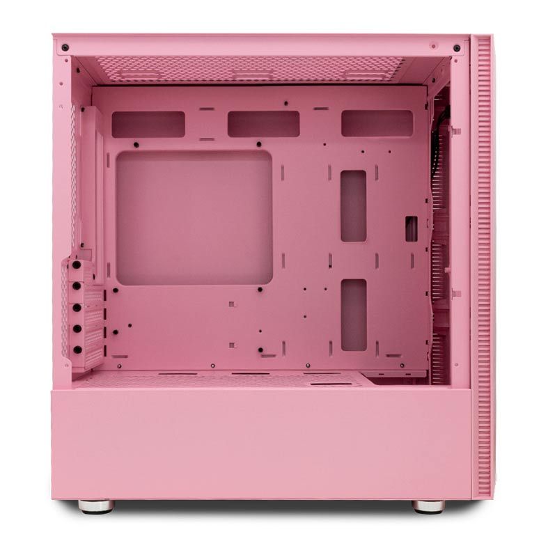 Gabinete Gamer Pichau Carrier II Lateral Vidro Temp RGB Rosa, PG-CR02-PKRGB