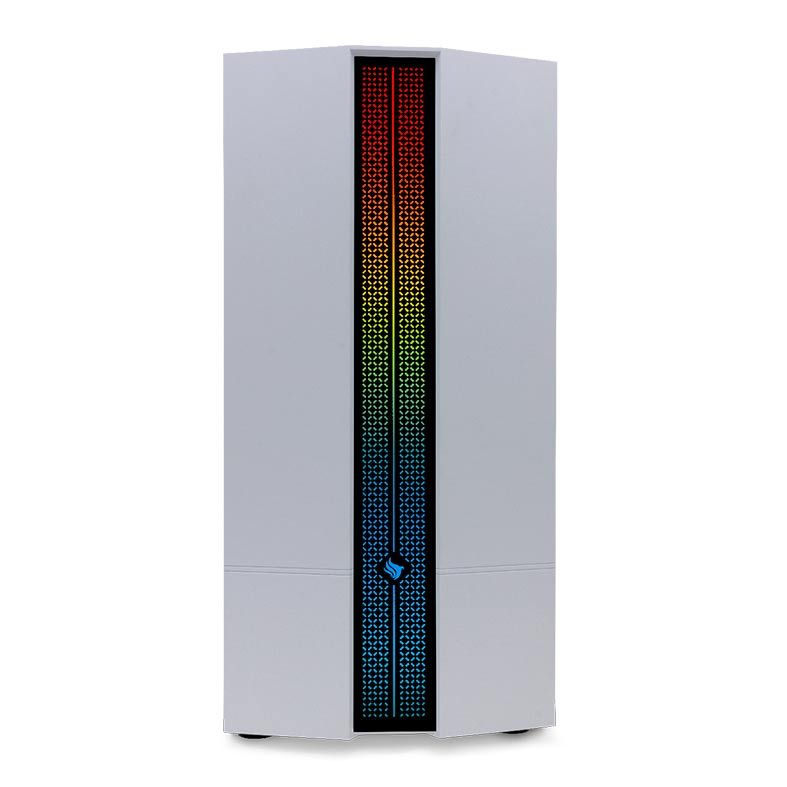 Gabinete Gamer Pichau Carrier II Lateral Vidro Temp RGB Branco, PG-CR02-WHRGB