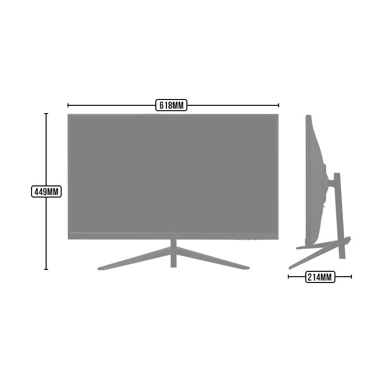 Monitor Gamer Pichau Centauri CR27, 27 Pol IPS, QHD, 1ms, 165Hz, FreeSync, HDMI/DP, PG-CTR-BL01