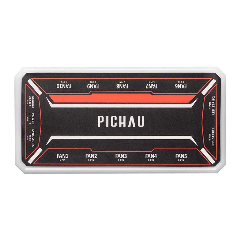 OPENBOX Controladora Pichau Feather X6, ARGB, 10 Portas, PG-FTX6-BK01