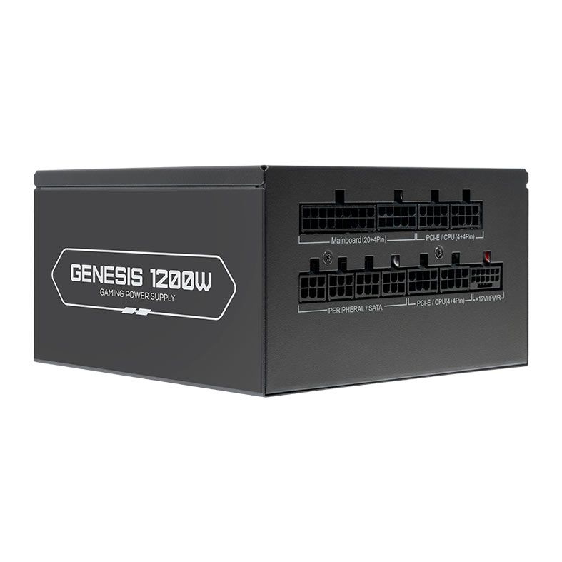 Fonte Pichau Genesis, 1200W, PCIe 5.0, Full Modular, Cybenetics Platinum, Preto, PG-G1200-BK01