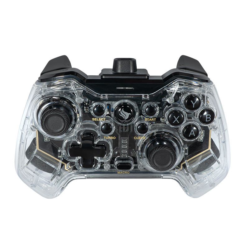 OPENBOX Controle Pichau Glower X1, PC/Switch/PS3/ Android, Transparente, PG-GLWX-BL01