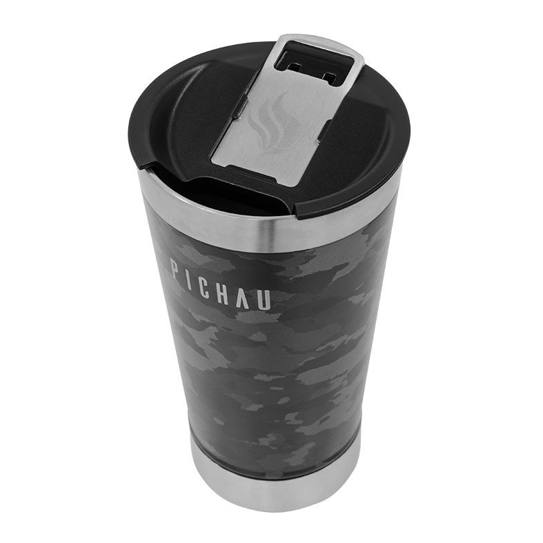 Kit Copo camuflado Pichau e Porta Copo Pichau