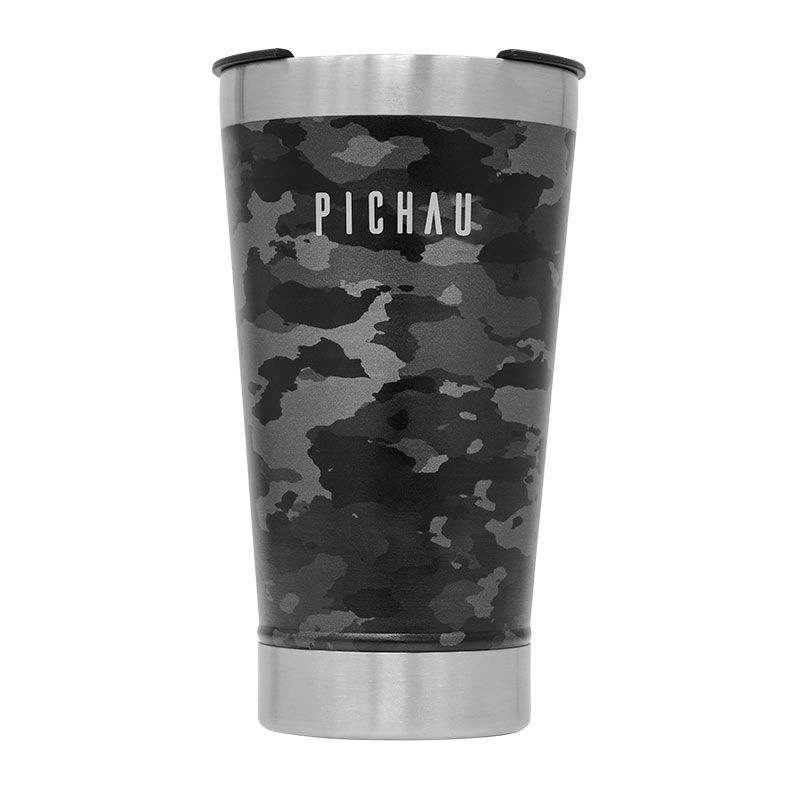 Kit Copo camuflado Pichau e Porta Copo Pichau