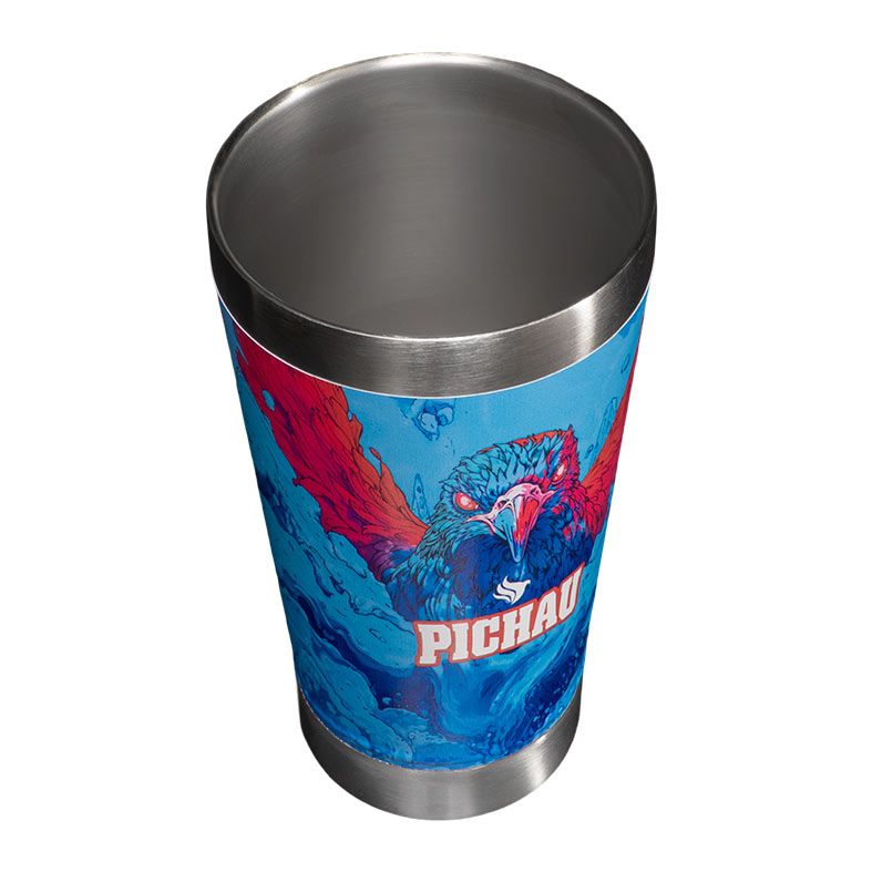 Copo Termico Pichau Zero 473ml, Azul e Vermelho, PG-HHR100-RB01