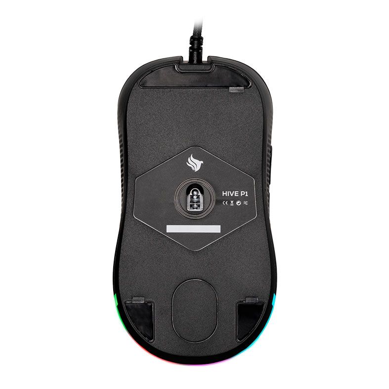 Mouse Gamer Pichau Hive P1, RGB, 16000DPI, 6 Botoes, Preto, PG-HP1-RGB01