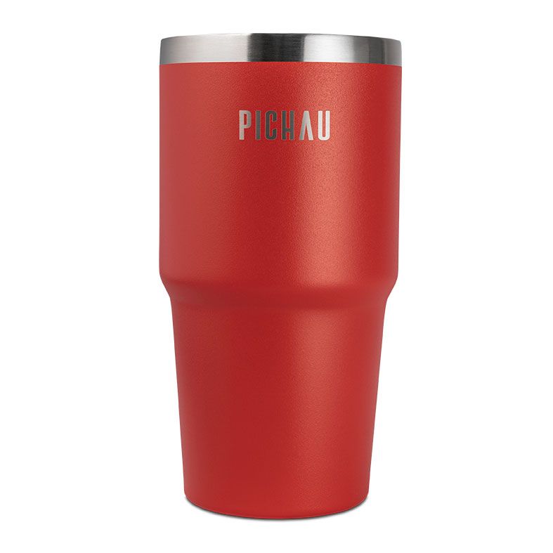 Copo Termico Pichau HR120, 600ml, Com Canudo, Vermelho, PG-HR120-RD01