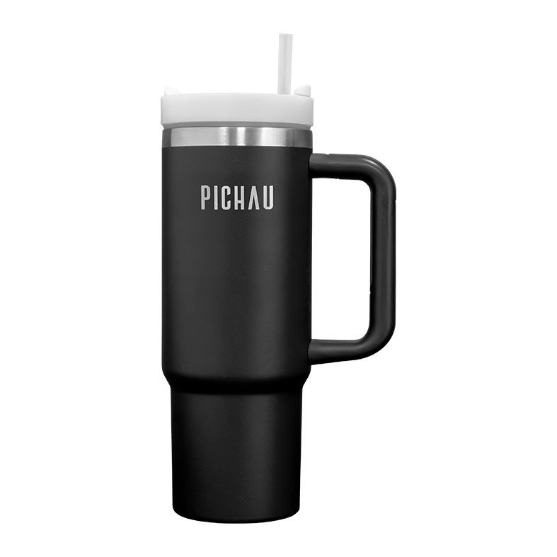 Copo Termico Pichau HR160, Com Canudo, 887ml, Preto, PG-HR160-BL01