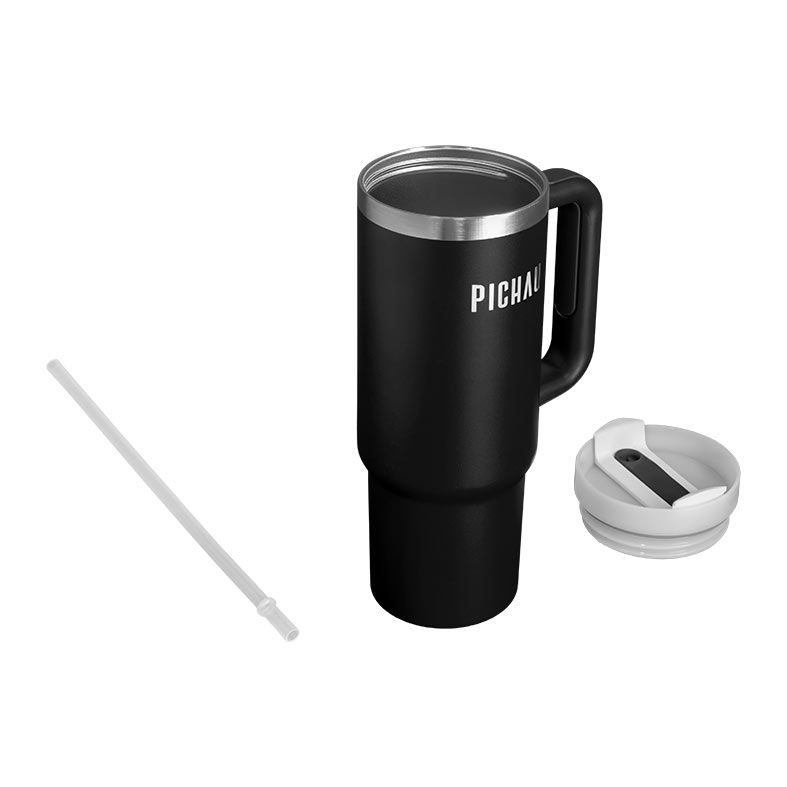 Copo Termico Pichau HR160, Com Canudo, 887ml, Preto, PG-HR160-BL01
