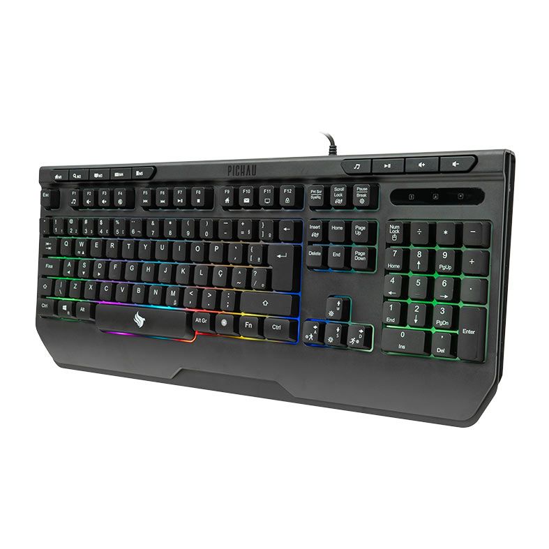 Kit Teclado e Mouse Gamer Pichau Herse, RGB, Teclado ABNT2, Mouse 8000DPI, PG-HRS-RGB01