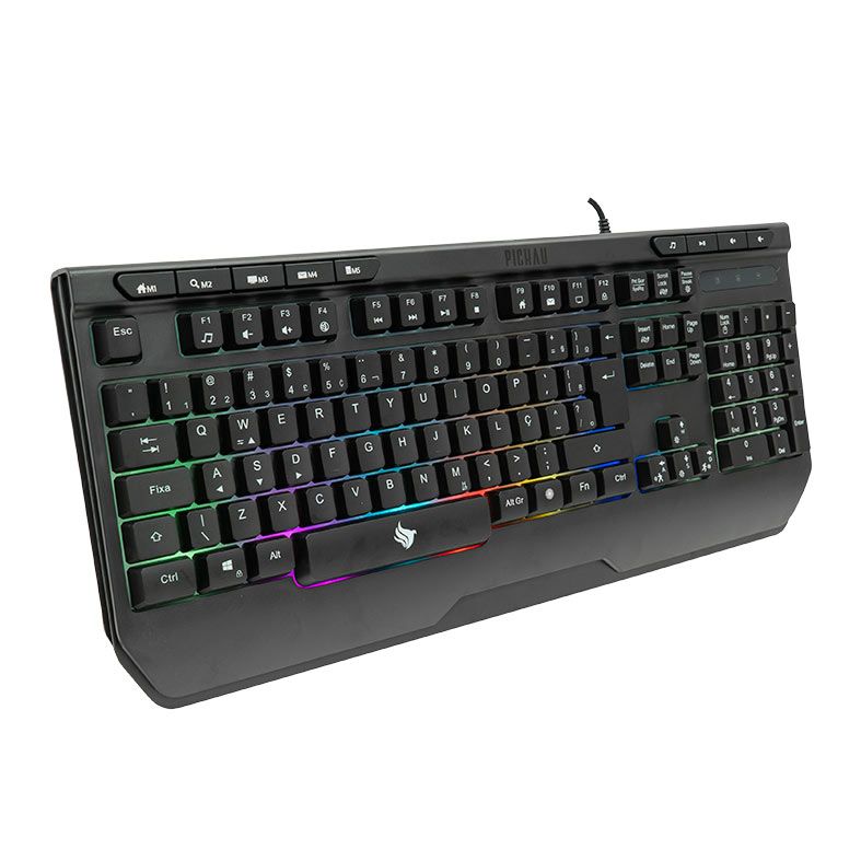 Kit Teclado e Mouse Gamer Pichau Herse, RGB, Teclado ABNT2, Mouse 8000DPI, PG-HRS-RGB01