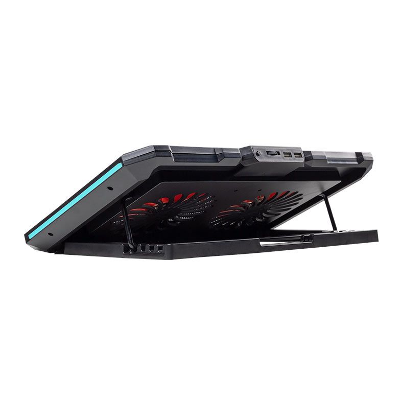 Base Para Notebook Pichau Harvey Dual Fan, RGB, Preto, PG-HRY-RGB01