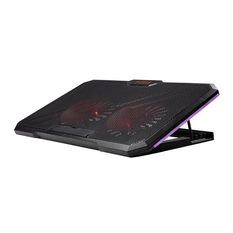 Base Para Notebook Pichau Harvey Dual Fan, RGB, Preto, PG-HRY-RGB01