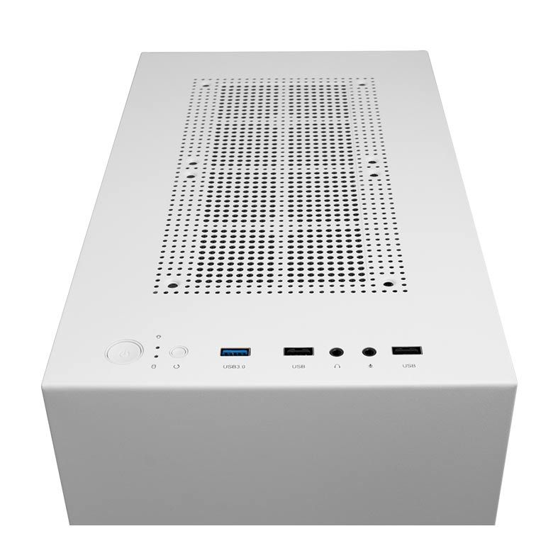 Gabinete Gamer Pichau HX300 White Lateral Vidro, PG-HX3-W01