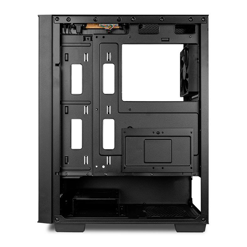 Gabinete Gamer Pichau HX350, Mid-Tower, Lateral de Vidro, Com 4 Fans, Preto, PG-HX35-BL01
