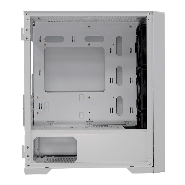 Gabinete Gamer Pichau HX550 W, Mid-Tower, Lateral de Vidro, Com 3 Fans, Branco, PG-HX55-WT01