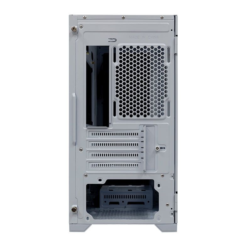 Gabinete Gamer Pichau HX550 W, Mid-Tower, Lateral de Vidro, Com 3 Fans, Branco, PG-HX55-WT01