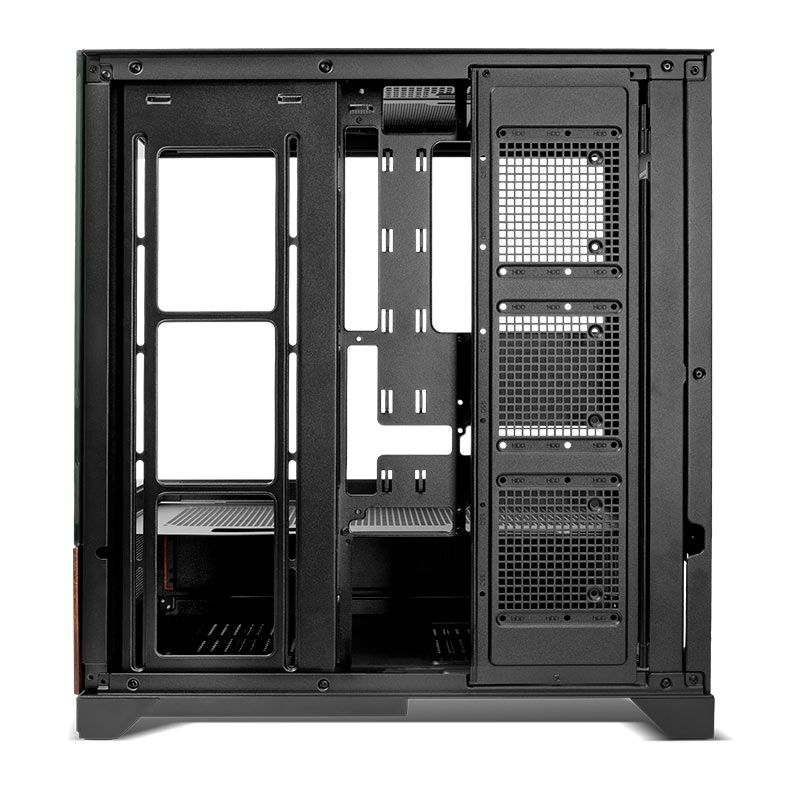 Gabinete Gamer Pichau HX750 Ligno, Mid-Tower, Com Tela LCD, Lateral de Vidro, Preto, PG-HX750LCD-BK