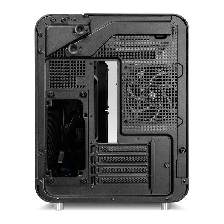 Gabinete Gamer Pichau Ikaros, ARGB, Mini-Tower, Tela LCD, Lateral de Vidro, Com 3 Fans, Preto, PG-IKO-BK3L