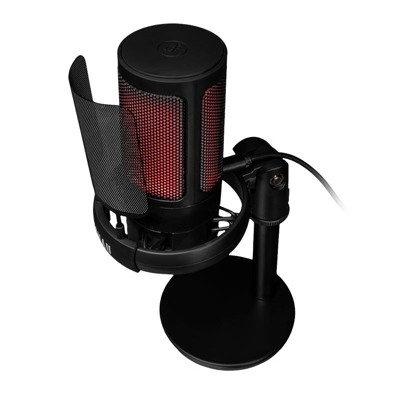Microfone Pichau Izar V2, RGB, USB, Preto, PG-IZRV-RGB02
