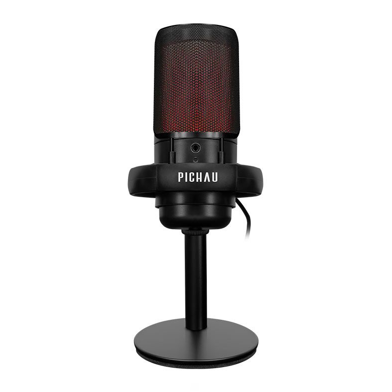 Microfone Pichau Izar V2, RGB, USB, Preto, PG-IZRV-RGB02