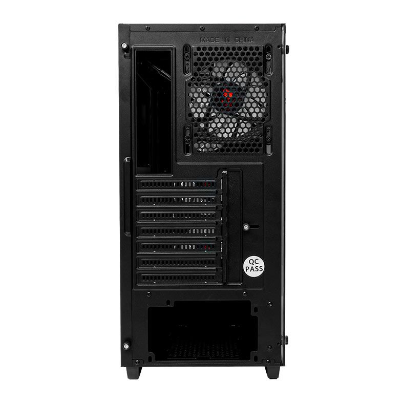Gabinete Gamer Pichau Kazan 2, RGB, Mid-Tower, Lateral de Vidro, Com 4 Ventoinhas, Preto, PG-KZN2-RGB01