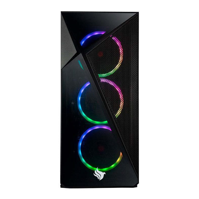 Gabinete Gamer Pichau Lark Vidro Temp Preto, PG-LK-01