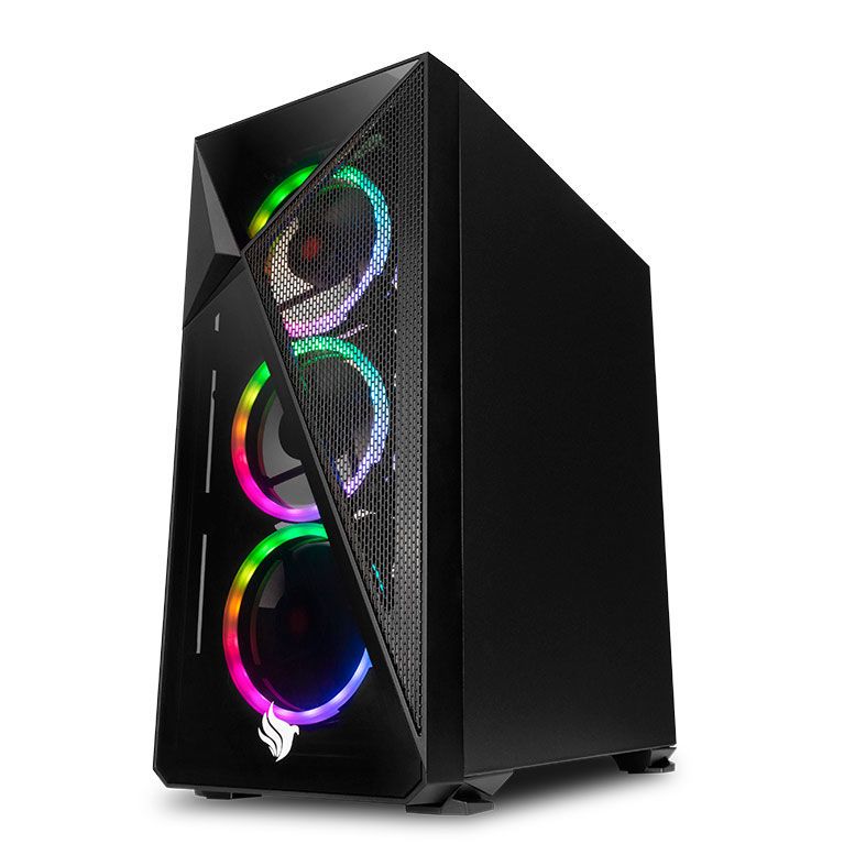 Gabinete Gamer Pichau Lark Vidro Temp Preto, PG-LK-01