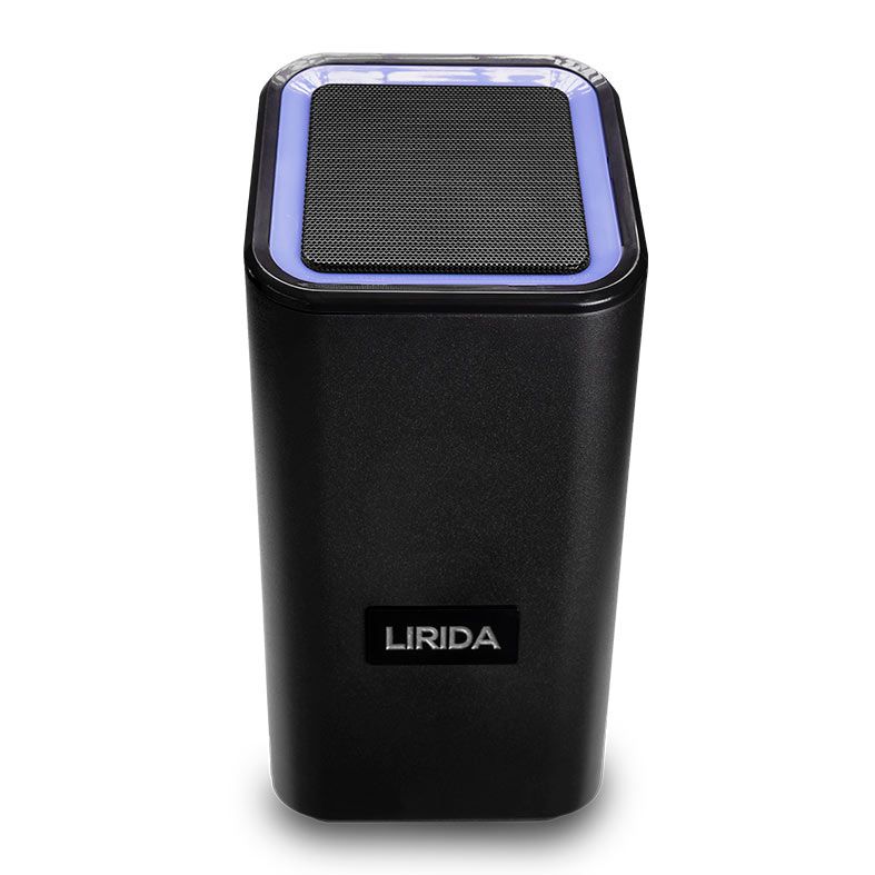 Caixa de Som Pichau Lirida, 11W RMS, Led Azul, USB, Preto, PG-LRD-BLUE01
