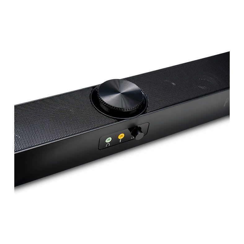 Caixa de Som Pichau Lirida, 11W RMS, Led Azul, USB, Preto, PG-LRD-BLUE01