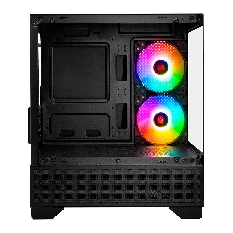 Gabinete Gamer Pichau Magpie 4B, Mini-Tower, Lateral de Vidro, Com 2 Fans, Preto, PG-MAG4B-BK2