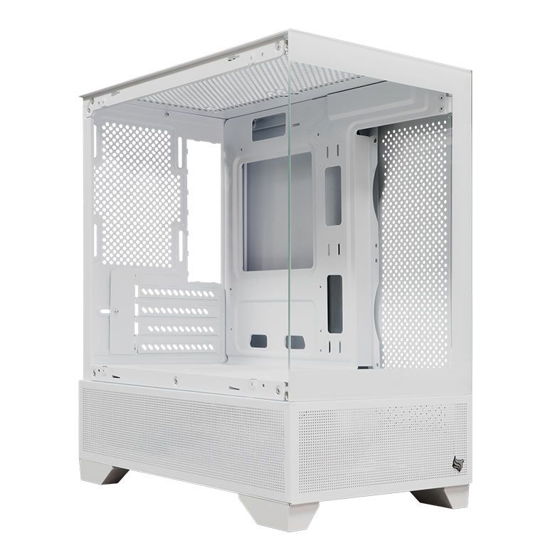 Gabinete Gamer Pichau Magpie 4B, Mini-Tower, Lateral de Vidro, Branco, PG-MAG4B-WH