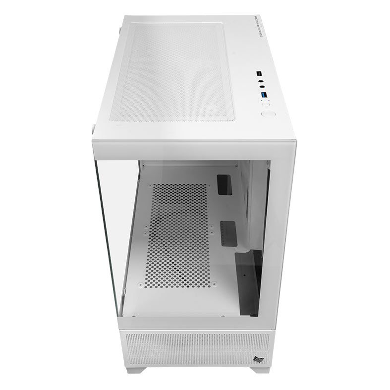 Gabinete Gamer Pichau Magpie 4B, Mini-Tower, Lateral de Vidro, Branco, PG-MAG4B-WH