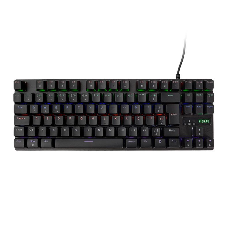 Combo Gamer Pichau Netuno V3 4x1 Teclado Mecanico ABNT2, Mouse 12800DPI, Mousepad Medio, Headset Drivers 50mm, PG-NTNG-RBW01