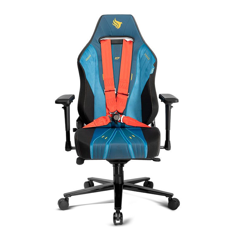 Cadeira Gamer Pichau Nova ACF, Espuma Moldada, Braco 4D, Preta e Azul, PG-NVA-ACF