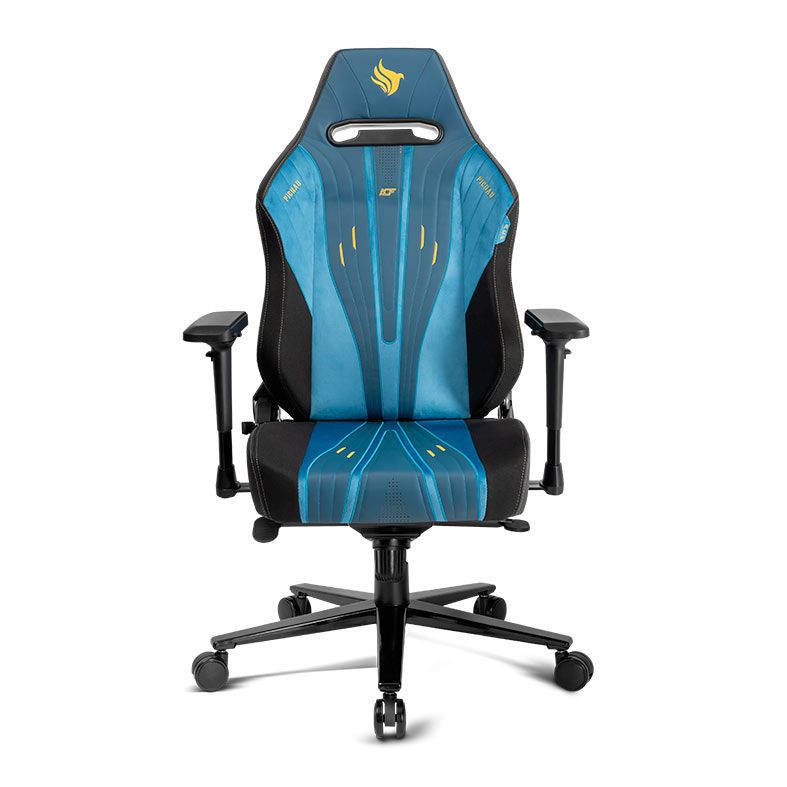 Cadeira Gamer Pichau Nova ACF, Espuma Moldada, Braco 4D, Preta e Azul, PG-NVA-ACF