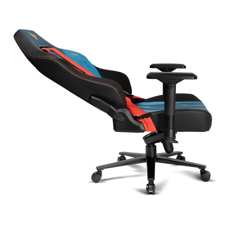 Cadeira Gamer Pichau Nova ACF, Espuma Moldada, Braco 4D, Preta e Azul, PG-NVA-ACF