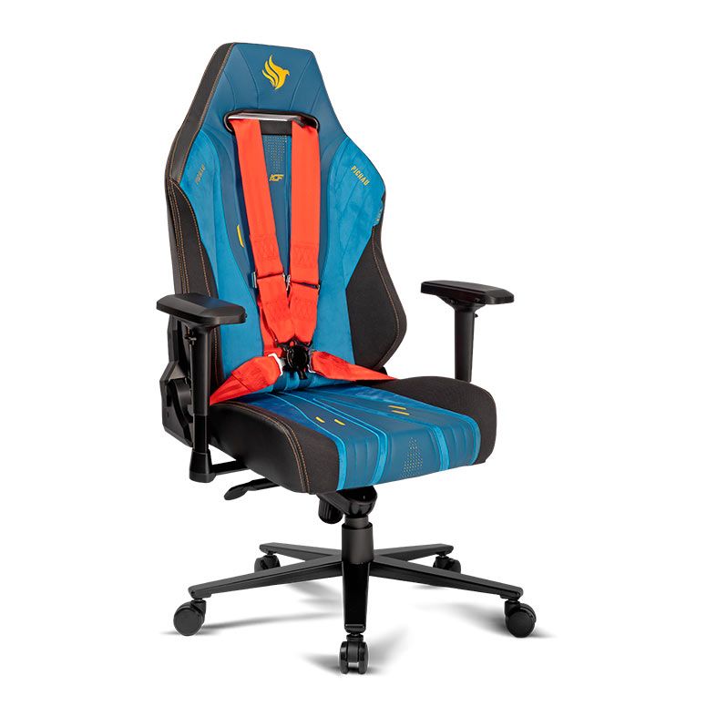 Cadeira Gamer Pichau Nova ACF, Espuma Moldada, Braco 4D, Preta e Azul, PG-NVA-ACF
