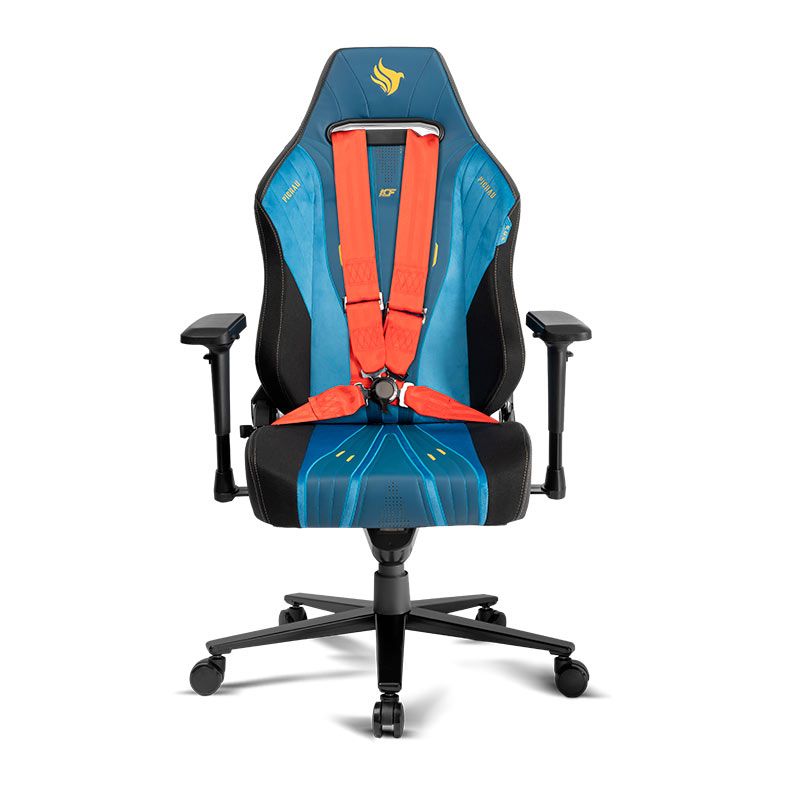 Cadeira Gamer Pichau Nova ACF, Espuma Moldada, Braco 4D, Preta e Azul, PG-NVA-ACF