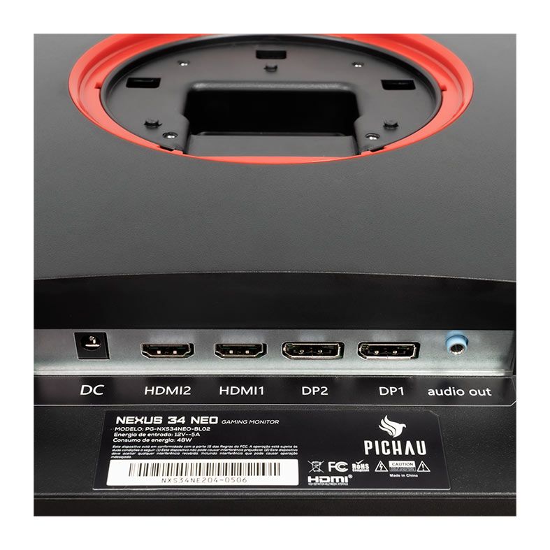 Monitor Gamer Pichau Nexus 34 Neo, 34 Pol, VA, Ultrawide, Curvo, WQHD, 1ms, 165Hz, PG-NXS34NEO-BL02