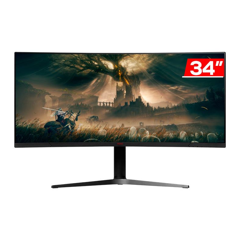Monitor Gamer Pichau Nexus Wide 34, 34 Pol, VA, Ultrawide, Curvo, 2K, 1ms, 165Hz, FreeSync, HDMI/DP, PG-NXSW34-BL01