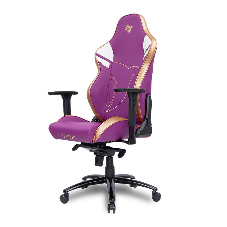 Cadeira Gamer Pichau Omega, Roxa e Dourada, PG-OMG-PRP01