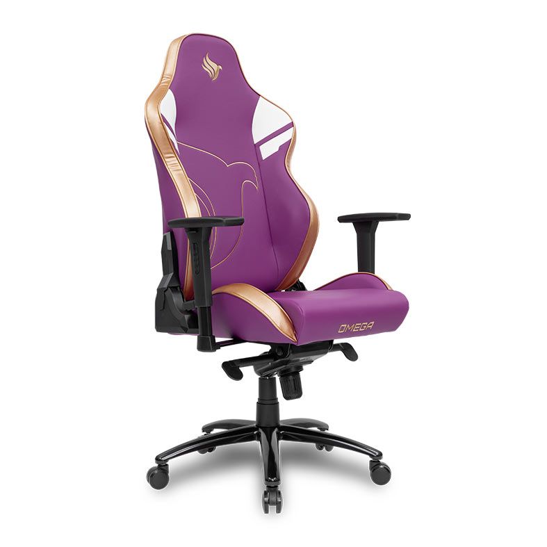 Cadeira Gamer Pichau Omega, Roxa e Dourada, PG-OMG-PRP01