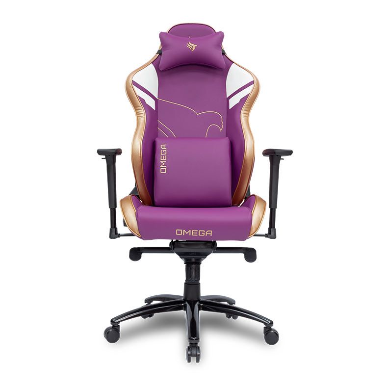 Cadeira Gamer Pichau Omega, Roxa e Dourada, PG-OMG-PRP01