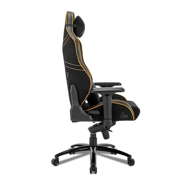 Cadeira Gamer Pichau Omega R10 Ronaldinho, Espuma Moldada, Braco 4D, Preto e Dourado, PG-OMGS-R10