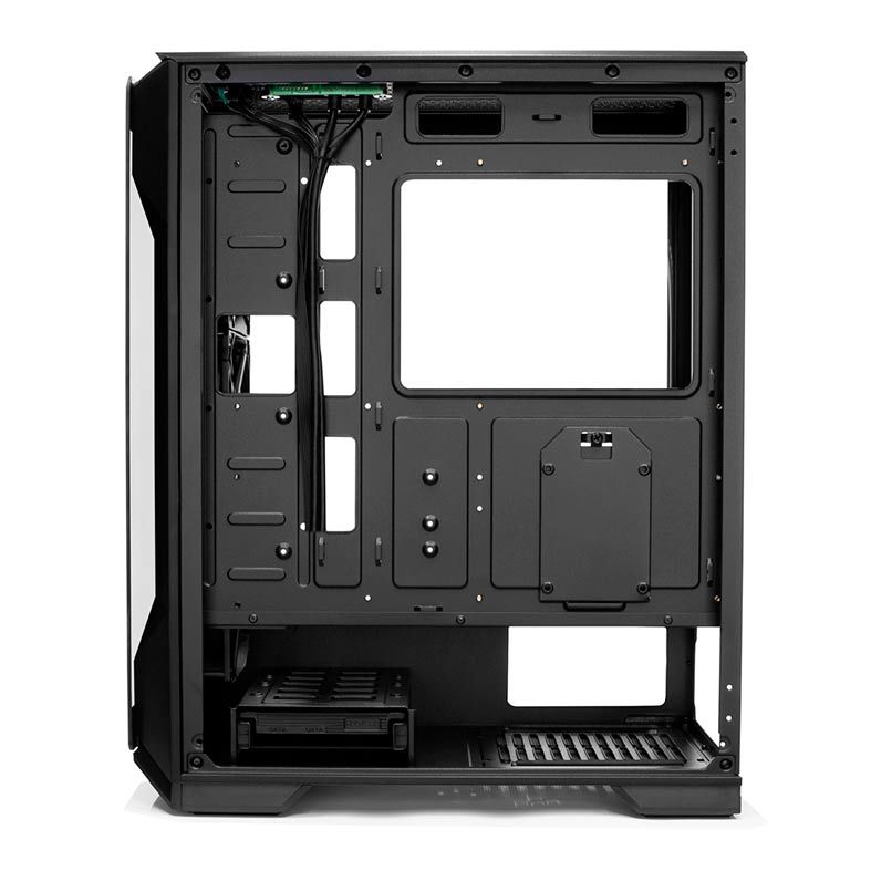 Gabinete Gamer Pichau Pouter 3 RGB Lateral De Vidro Preto, PG-P03-RGB