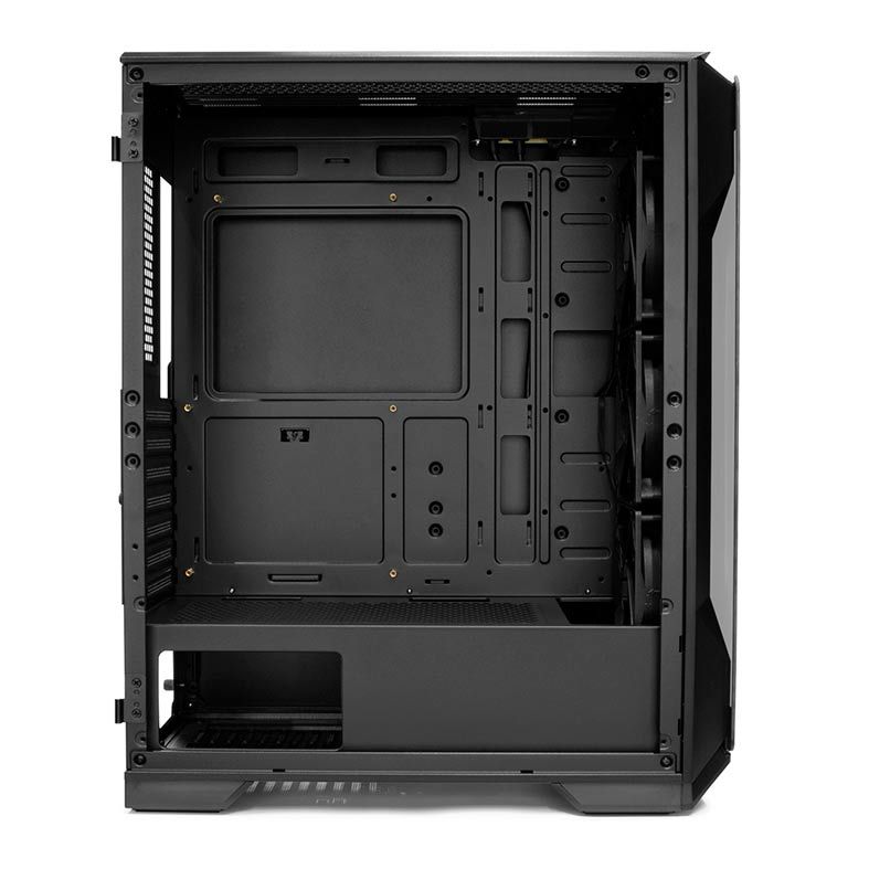Gabinete Gamer Pichau Pouter 3 RGB Lateral De Vidro Preto, PG-P03-RGB