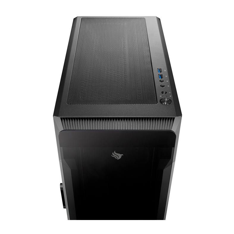 Gabinete Gamer Pichau Pouter 3 RGB Lateral De Vidro Preto, PG-P03-RGB