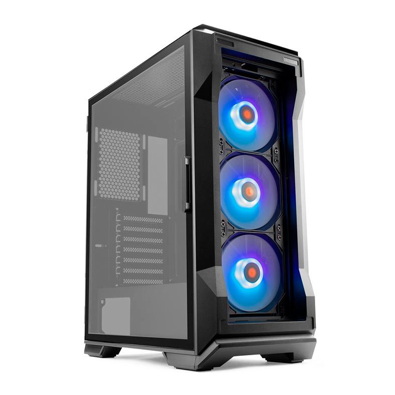 Gabinete Gamer Pichau Pouter 3 RGB Lateral De Vidro Preto, PG-P03-RGB