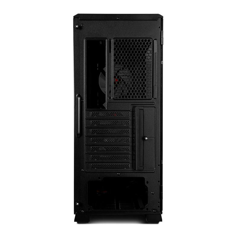 Gabinete Gamer Pichau Pouter 3 RGB AMD SE, Mid-Tower, Lateral de Vidro, Com 3 Fans, Preto, PG-P03AM-SE